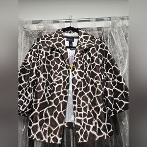 NWT Investments Washable Animal Print Jacket